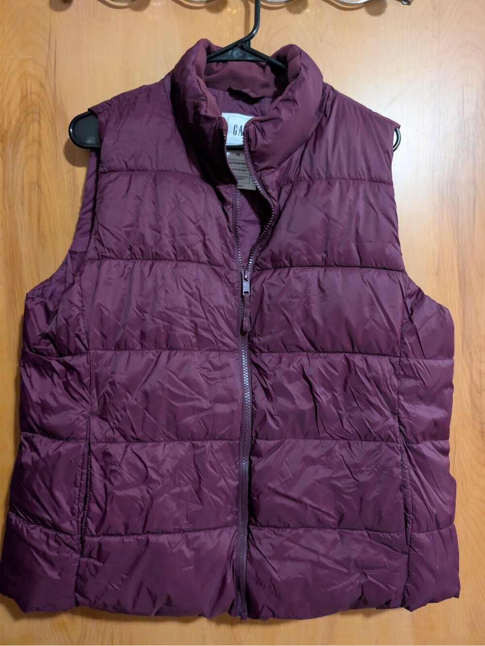 GAP XL ColdControl Water Resistant Puffer Vest in Huckleberry Purple